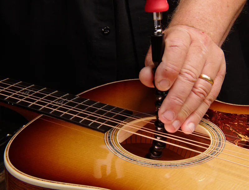Image of a Taylor Action Control Neck being adjusted