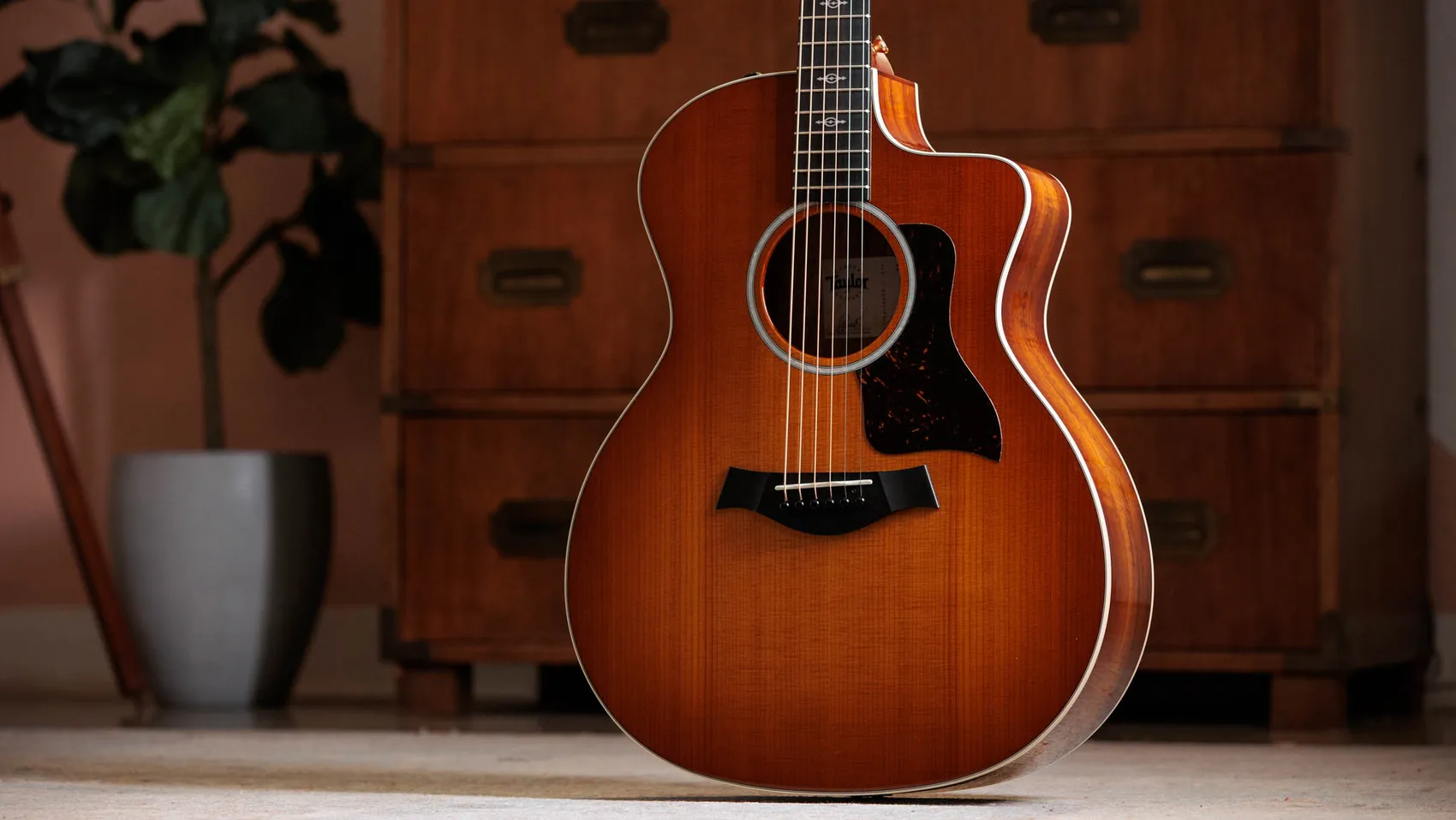 Taylor 214ce-k　アコースティックギター ハードケース付き 214ce-K DLXスペシャルエディション ハニーバーストHawaiian Koa