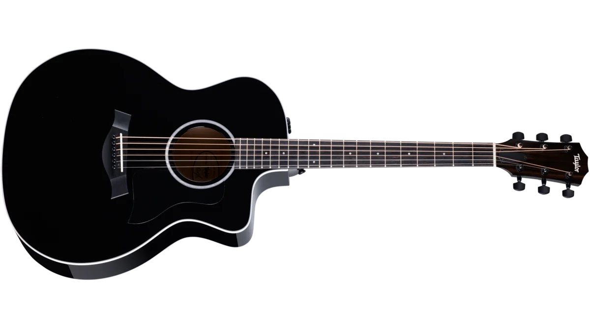 214ce-BLK PlusBig Leaf Mapleアコースティック エレクトリック ギター 